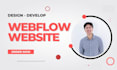 do professional webflow website design for your website