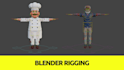 rig 3d models in blender for animation and games