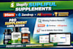 sellvia shopify supliful label design, add winning product via dsers, zendrop