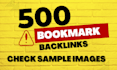 do 500 bookmark backlinks high quality links to rank on google