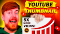 design best amazing eye catchy youtube thumbnail in 3 hours