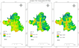 make lst, uhi, utfvi and normalized difference maps using google earth engine