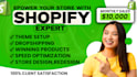 design and redesign shopify website, shopify store design, website design