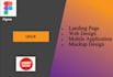 do figma UI UX design for website and mobile app interface