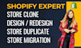 build, design, redesign and clone shopify website or store