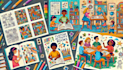 make kids book trailer promotion video with page flip