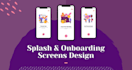 design mobile app splash screen and onboarding screens