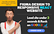 convert figma design to responsive react website, figma to react bootstrap