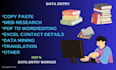fast and perfect data entry work