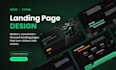 design a professional landing page website UI UX in figma