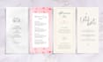 design a menu for your wedding or event wedding menu set