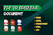 convert PDF to editable file
