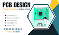 design circuit and pcb layout in kicad, proteus, easyeda, altium