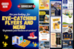 do modern business flyer design, food menu card and poster design
