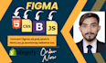 do figma, xd, psd, sketch to HTML, CSS, bootstrap, tailwind CSS, js