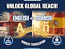 manually translate english to spanish and vice versa