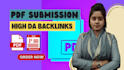 do 80 PDF submissions to the top sites where pdfs are shared