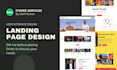 design a modern and professional landing page using figma