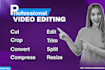 edit, resize, cut, compress trim convert any video and audio