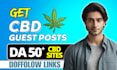 do high authority cbd guest post dofollow seo backlinks for google ranking