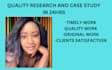 research, do case study analysis and summary writing in all field in 24hrs