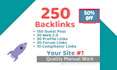 make 150 dofollow backlinks on high matrics website