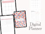 create digital journal, hyperlinked planner, editable PDF