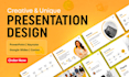 design sales powerpoint presentation, canva, pitch deck and google slides