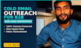 do cold email outreach manually for b2b lead generation