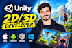 be your expert unity game developer for android ios webgl 2d and 3d games