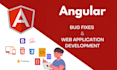 develop angular web application, component, api integration