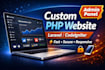 build custom PHP website with laravel or codeigniter