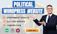 make a modern political campaign website for you