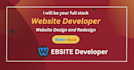be your full stack website developer or wordpress website developer