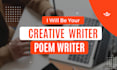 do creative writing, hilarious content, funny memes, horror content, poem writer
