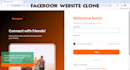 build a facebook clone website with PHP