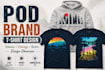create custom vintage retro typography t shirt designs