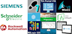 do plc hmi for siemens schneider rockwell wincc intouch