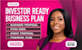 write business plan for startup, grant, business plan writer