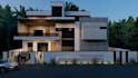 design modern house exterior with realistic 3d rendering