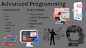 do coding in cpp , python and java