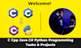 do c, cpp, python and java oop and dsa programming projects
