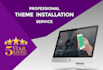 set up wordpress theme exactly like demo within hours