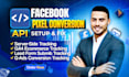 fix or setup facebook pixel conversion API, ga4 server side tracking and capi