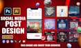 design social media posts, facebook posts and instagram post