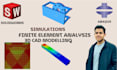 create 3d cad models and run fea simulation using abaqus