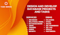 develop and provide database tasks, projects and assignments