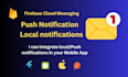 do auth setup, push notifications, api integrations into your flutter mobile app