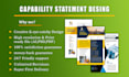 design creative capability statement and business flyer