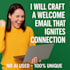 craft a welcome email that ignites connection